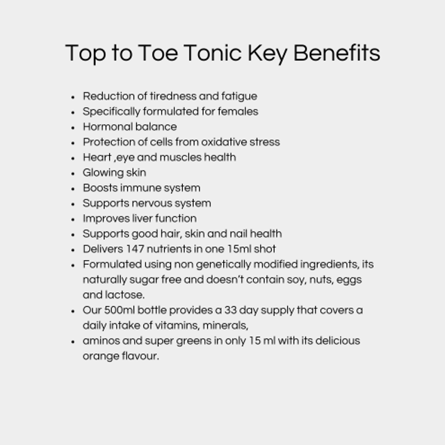 Skin Cocktail - Top to Toe Tonic
